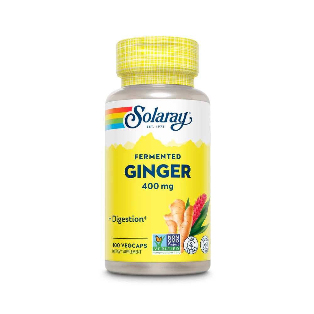Solaray Fermented Ginger Root 400mg 100 Caps