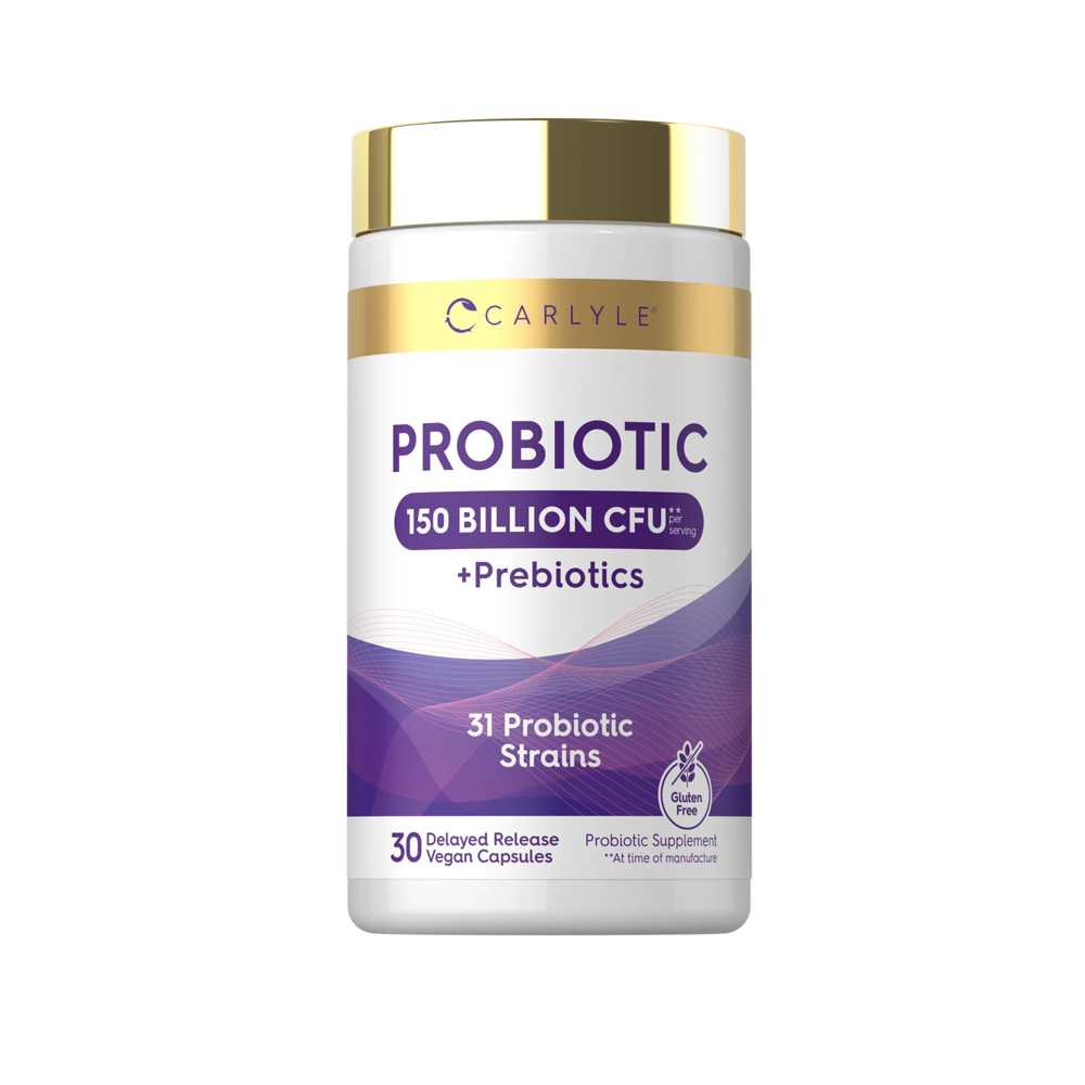 Carlyle Nutritionals Probiotic with Prebiotics 150 Billion CFU | 30 Capsules