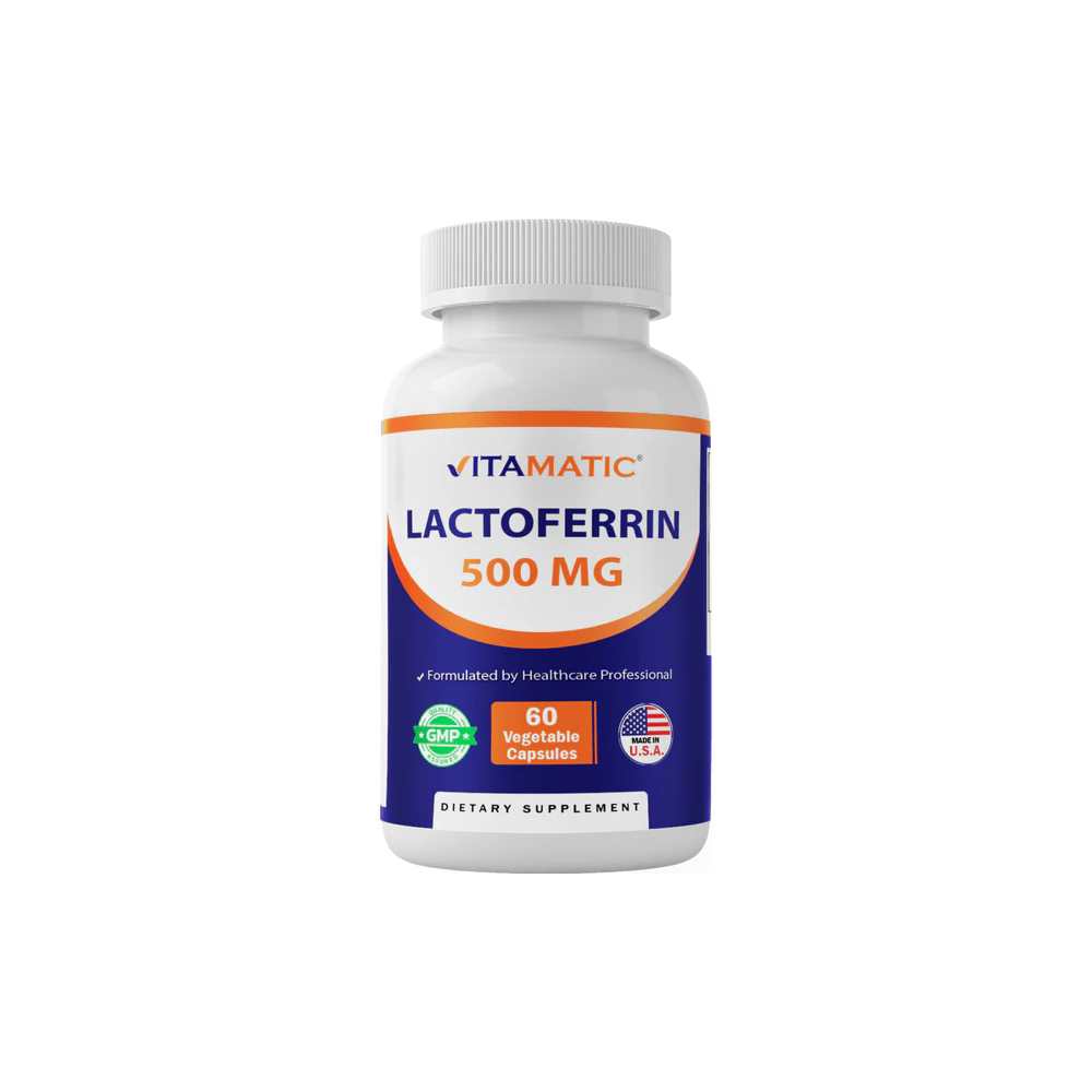 Vitamatic Lactoferrin 500 mg 60 Veg Capsules