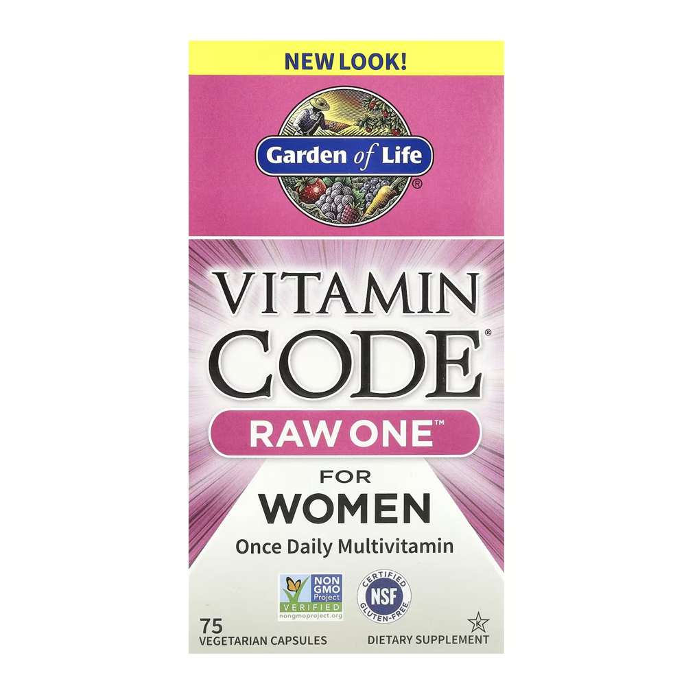 Garden of Life Vitamin Code Raw One for Women - 75 Vegetarian Capsules | Once Daily Multivitamin