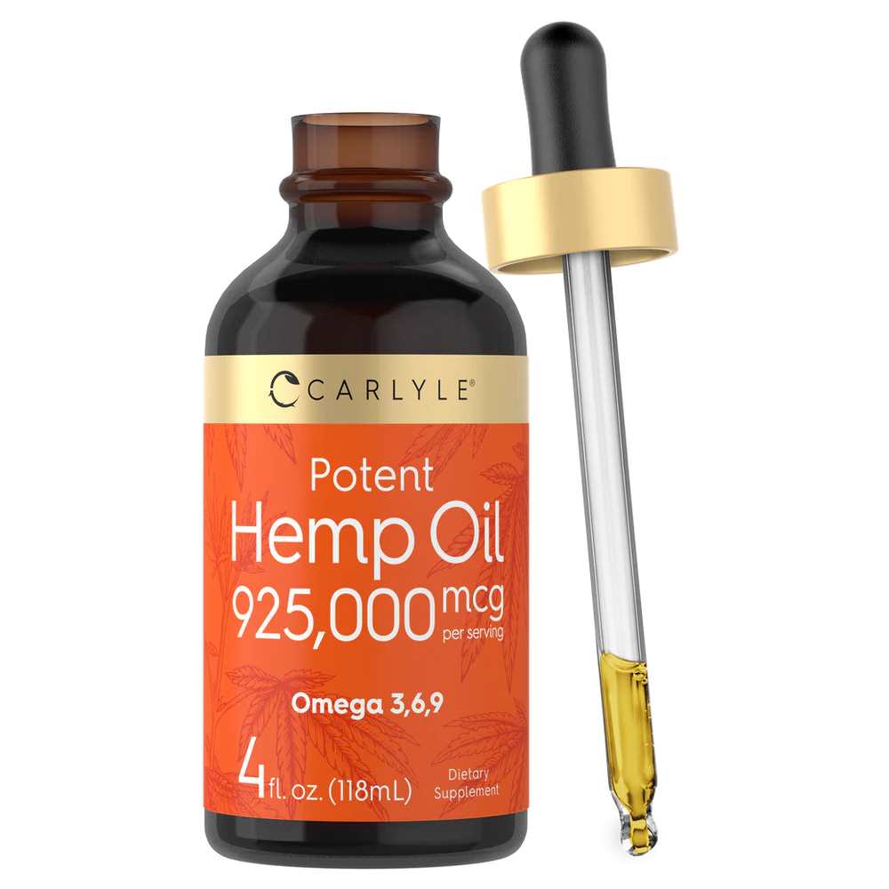 Carlyle Nutritionals Hemp Oil 925,000 mcg | 4 Fl Oz