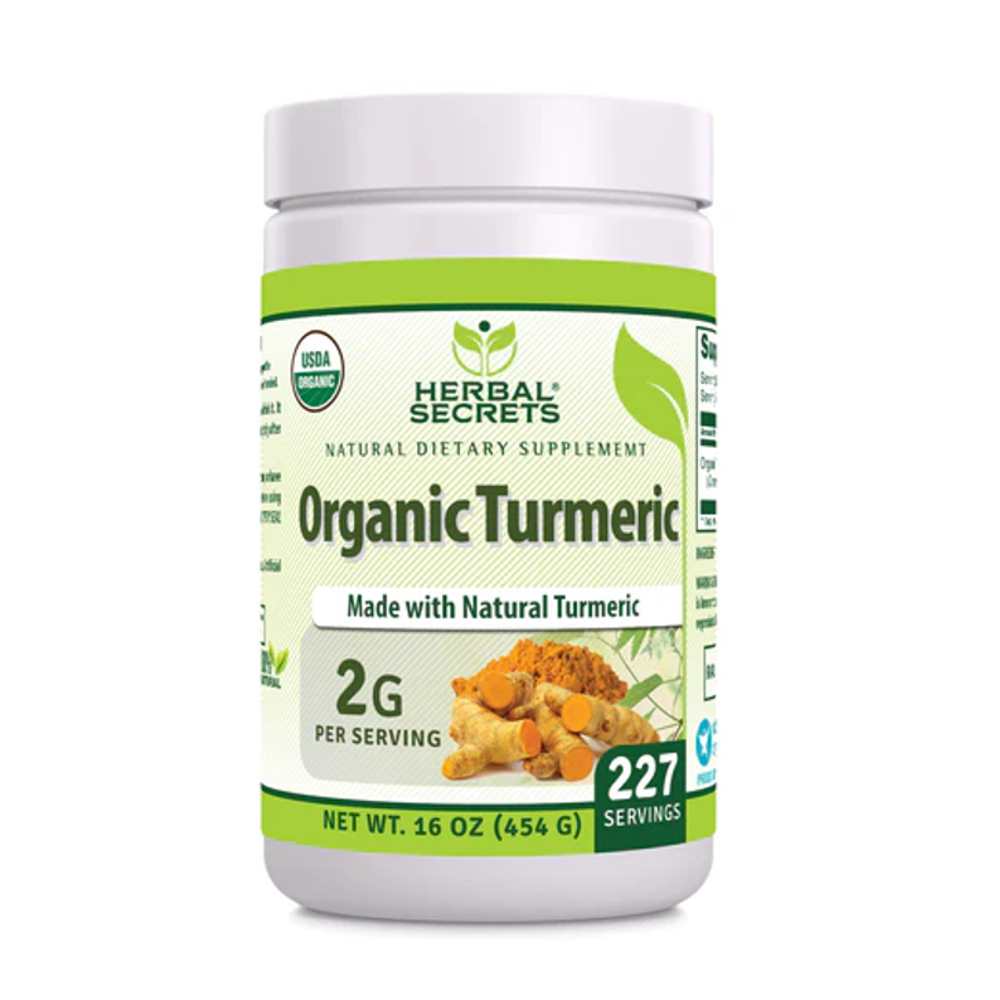 Amazing an Nutrition Herbal Secrets Usda Organic Turmeric (curcuma Longa) Powder | 2 Grams | 1 Lb (454 Grams)