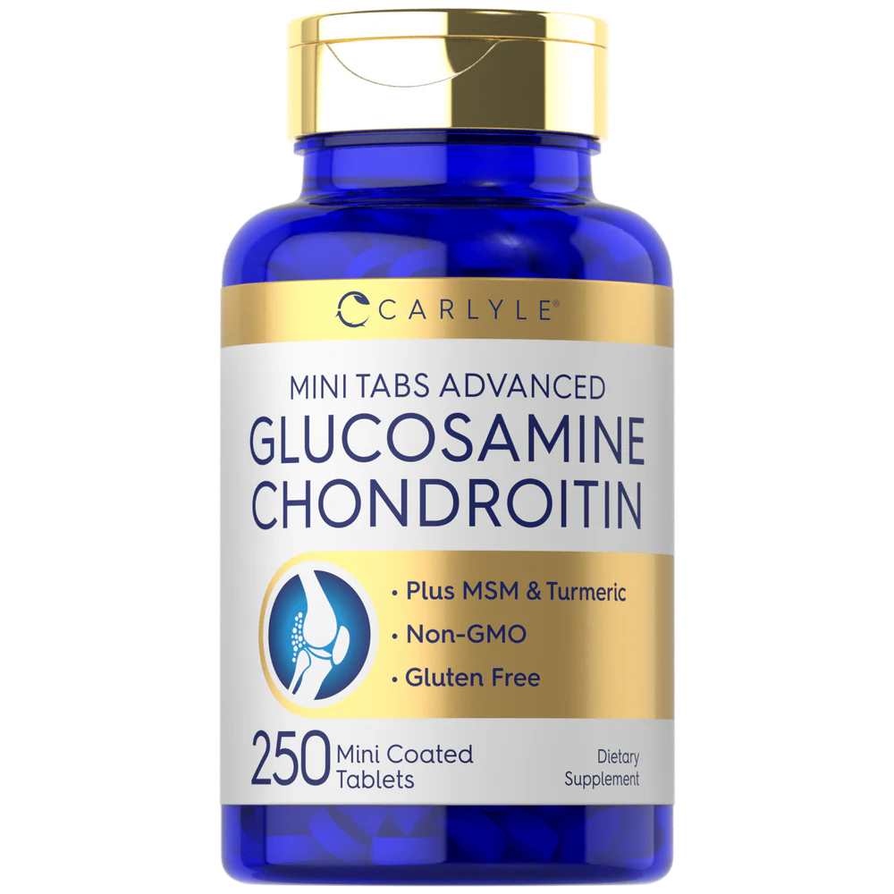 Carlyle Nutritionals Glucosamine Chondroitin MSM Turmeric | 250 Mini Tablets