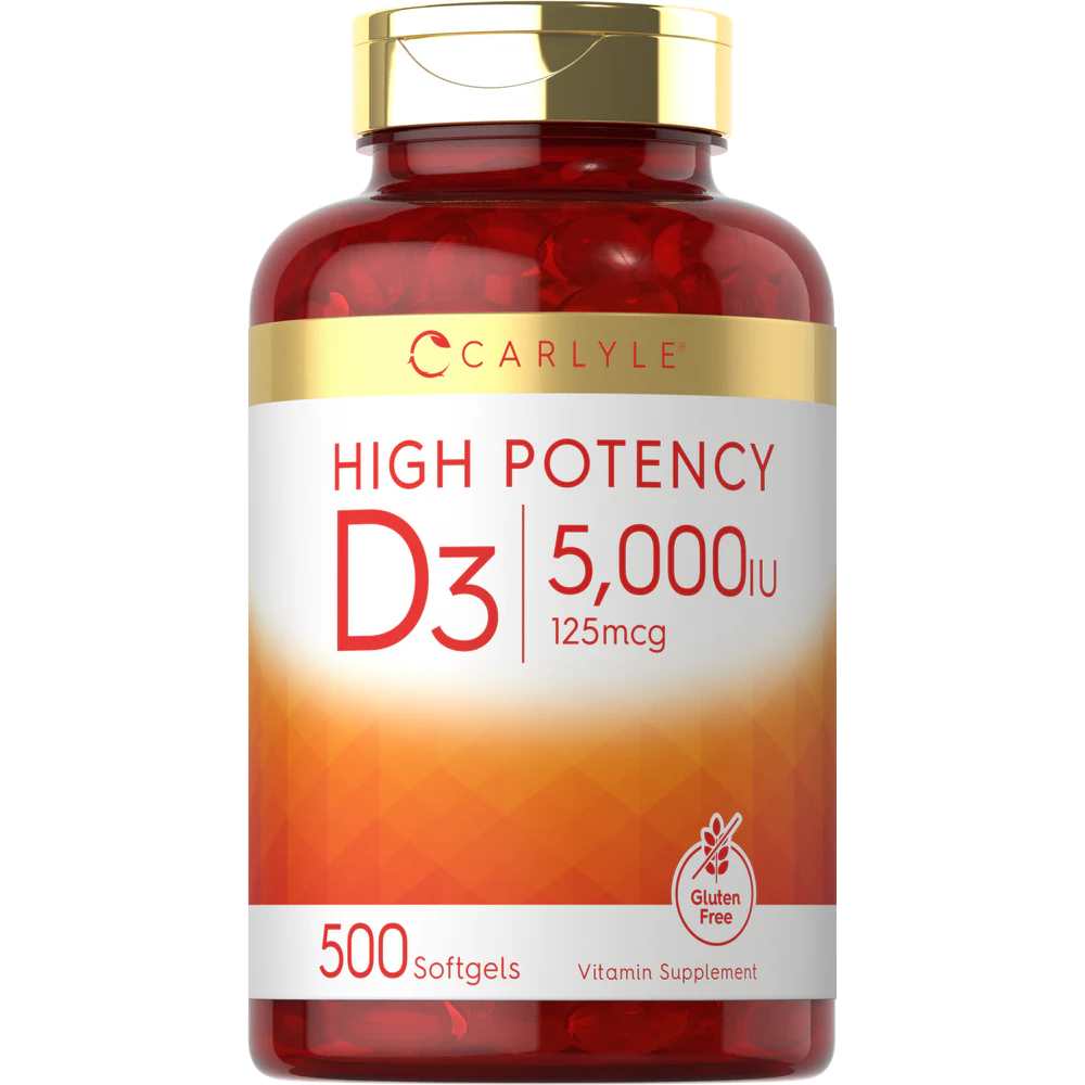 Carlyle Nutritionals Vitamin D-3 5000IU | 500 Softgels