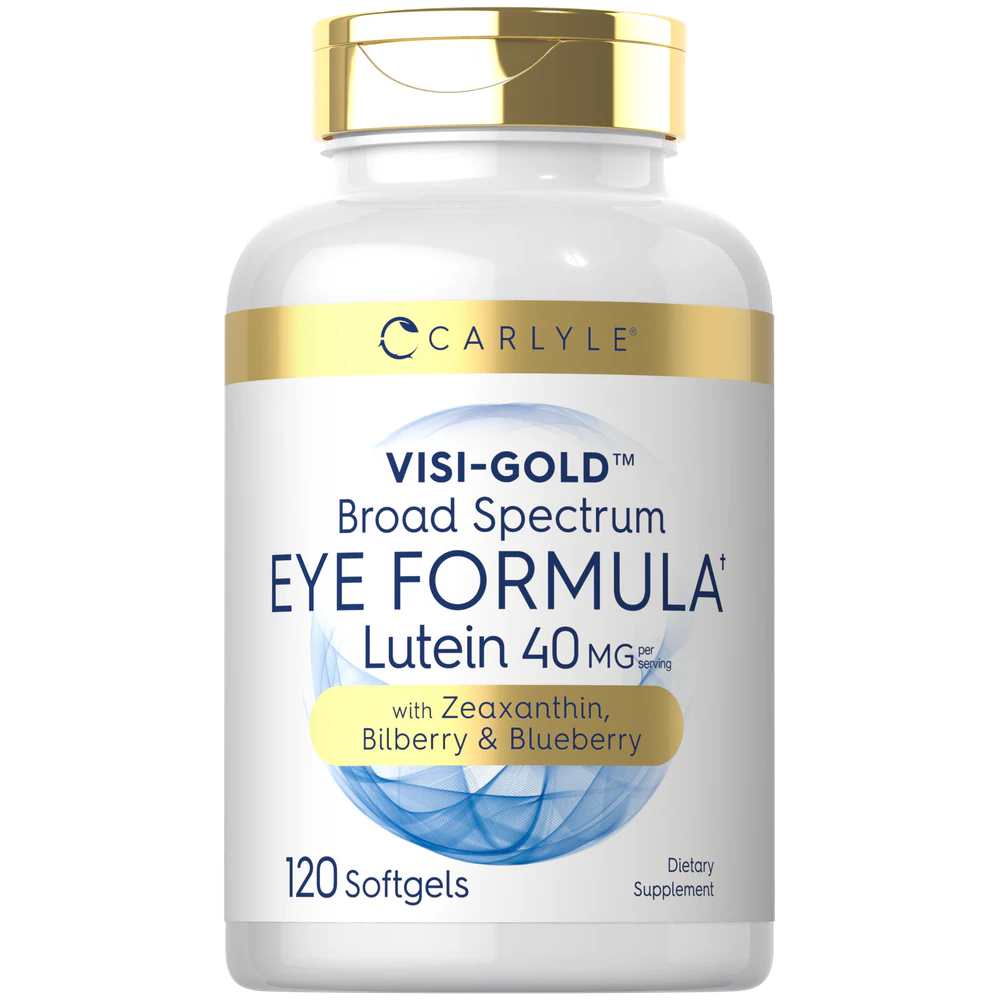 Carlyle Nutritionals Visi-Gold Broad Spectrum Eye Formula Lutein 40 Mg 120 Softgels