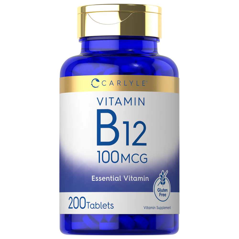Carlyle Nutritionals Vitamin B-12 100mcg | 200 Tablets