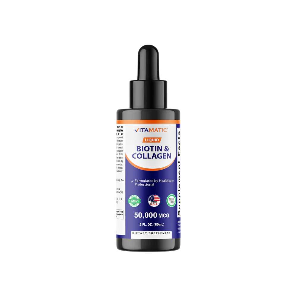 Vitamatic Liquid Biotin & Collagen - Women & Men 2Fl Oz
