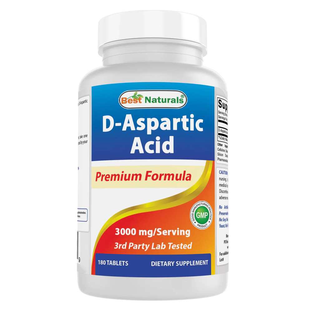 Best Naturals D Aspartic Acid 180 Tablets