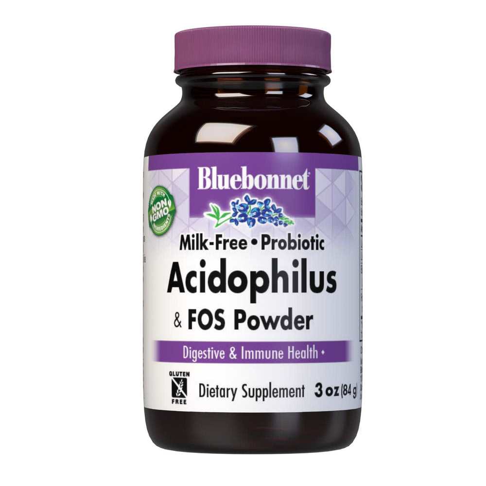 Bluebonnet Nutrition Milk Free Probiotic Acidophilus & Fos Powder 84g