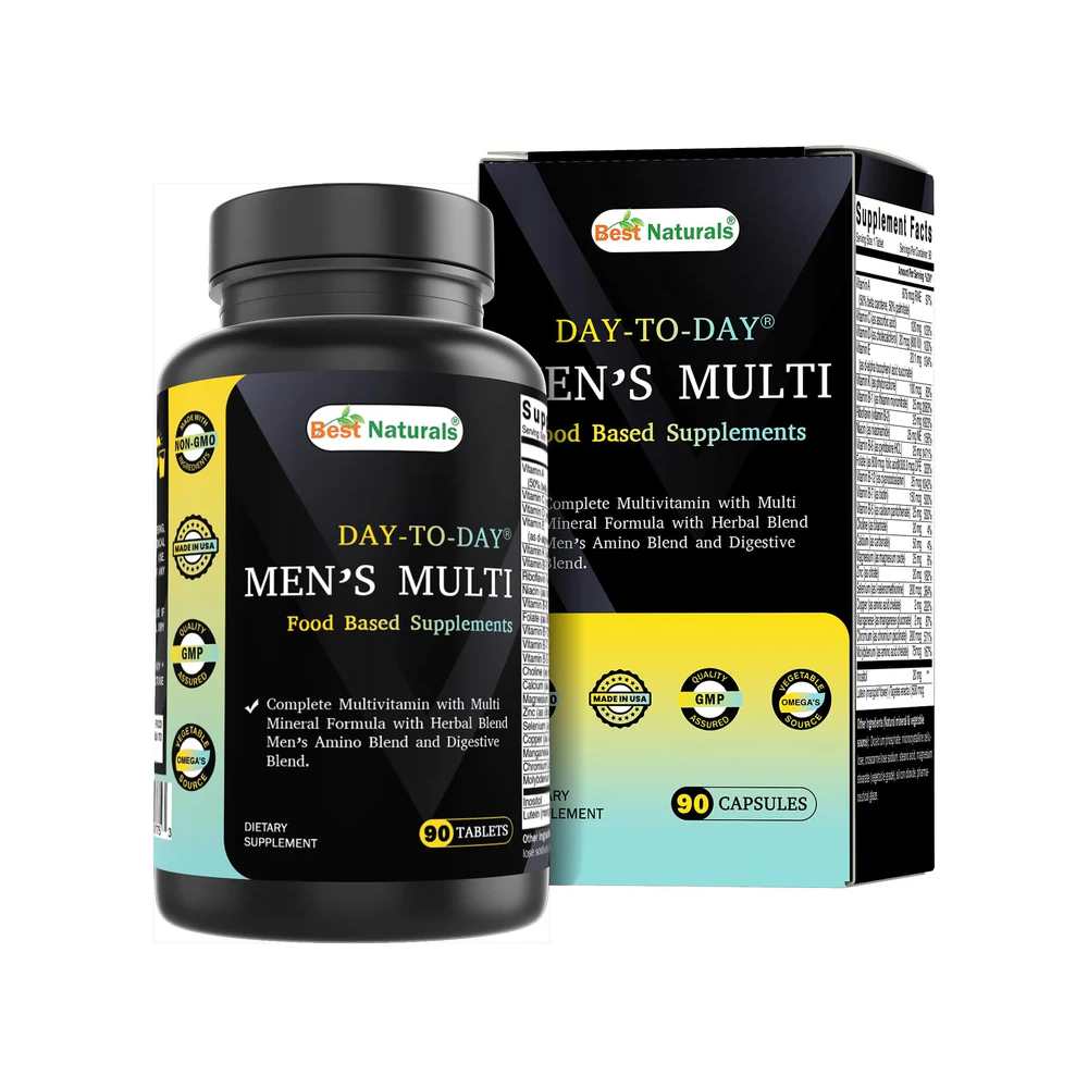 Best Naturals Day-to-Day Men's Multivitamin Food Based Supplement 90 Tabs