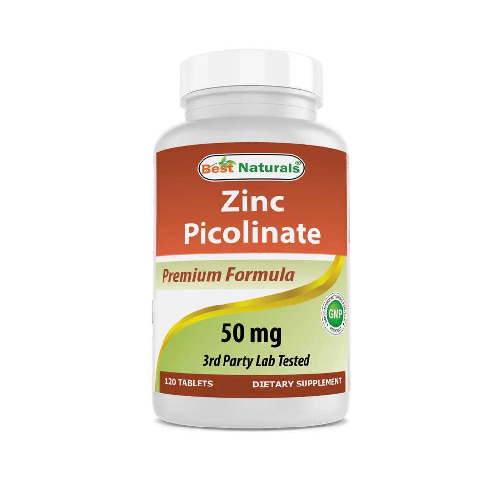 Best Naturals Zinc Picolinate 50mg 120 Tablets