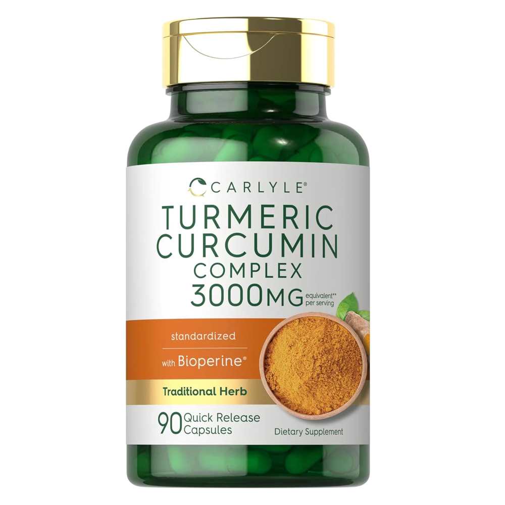 Carlyle Nutritionals Turmeric Curcumin Complex 3000mg | 90 Capsules