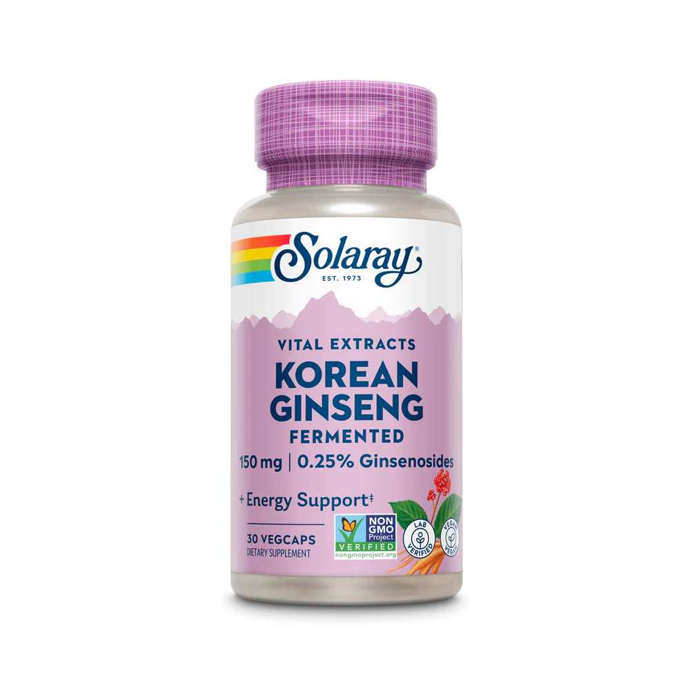 Solaray Fermented Korean Ginseng Root 150mg 30 Caps