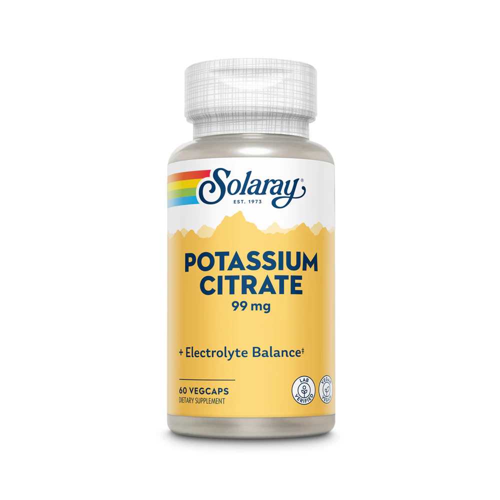 Solaray Biocitrate Potassium 99mg 60 Caps