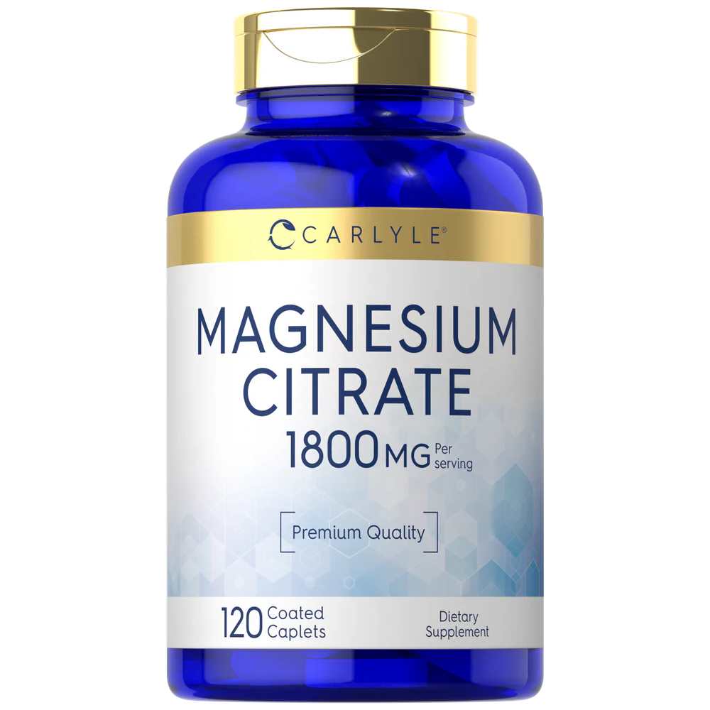 Carlyle Nutritionals Magnesium Citrate 1800mg per serving | 120 Caplets