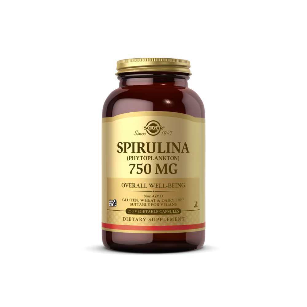 Solgar Spirulina 750 Mg 250 Vegetable Capsules