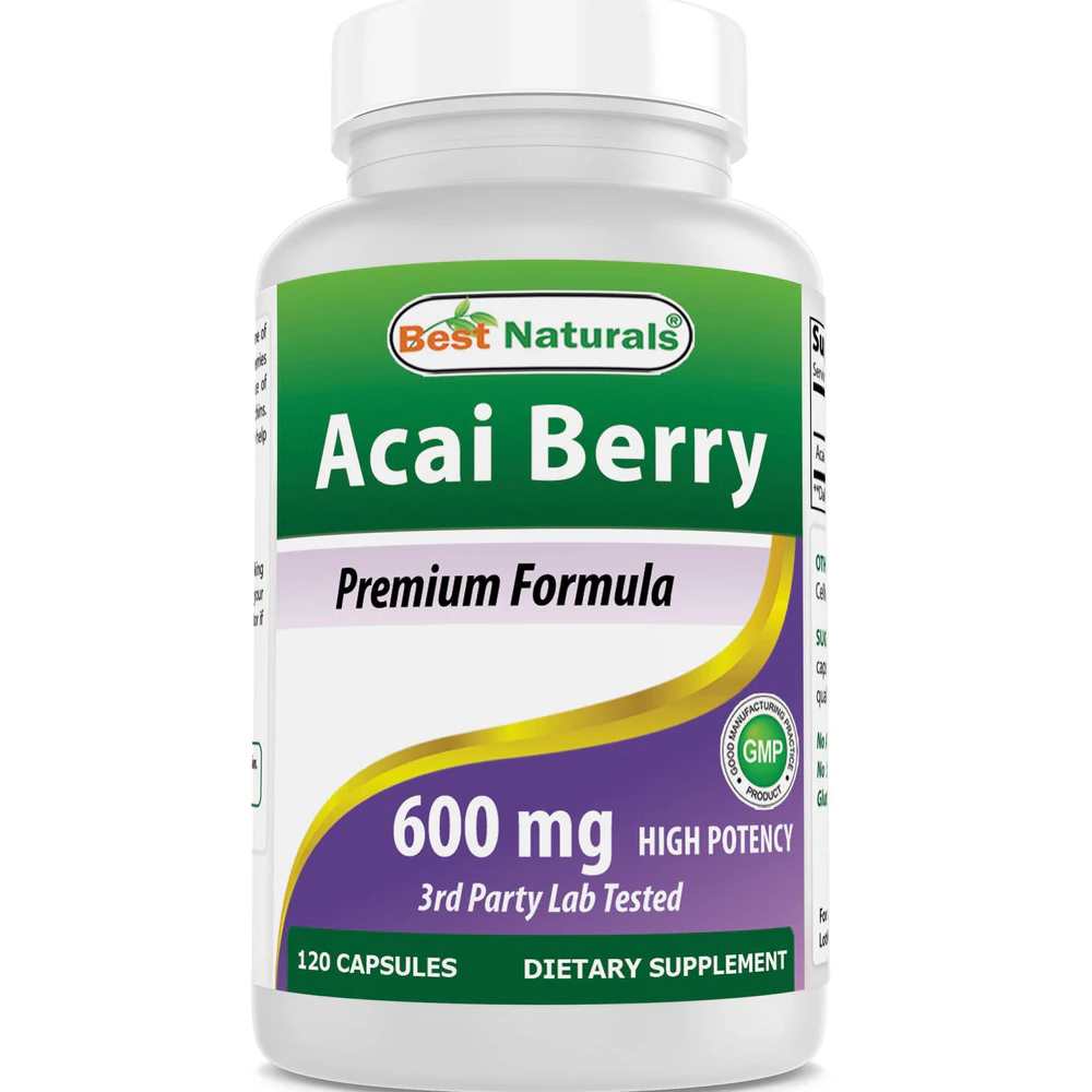 Best Naturals Acai Berry Extract 600 mg 120 Capsules