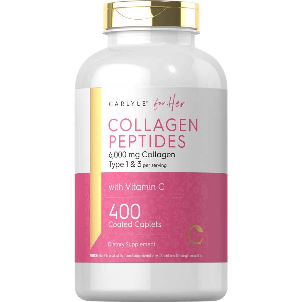 Carlyle Nutritionals Collagen Peptides with Vitamin C | 400 Caplets