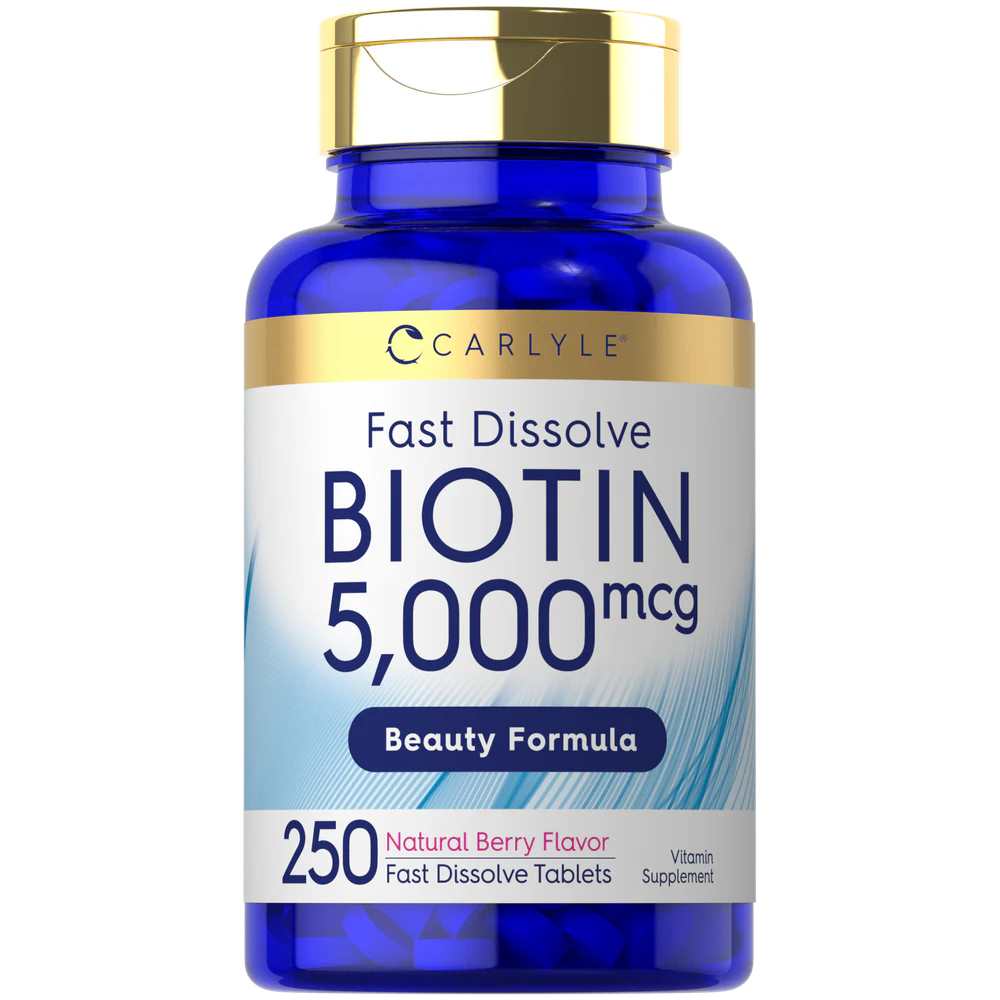 Carlyle Nutritionals Biotin 5000mcg | 250 Fast Dissolve Tablets