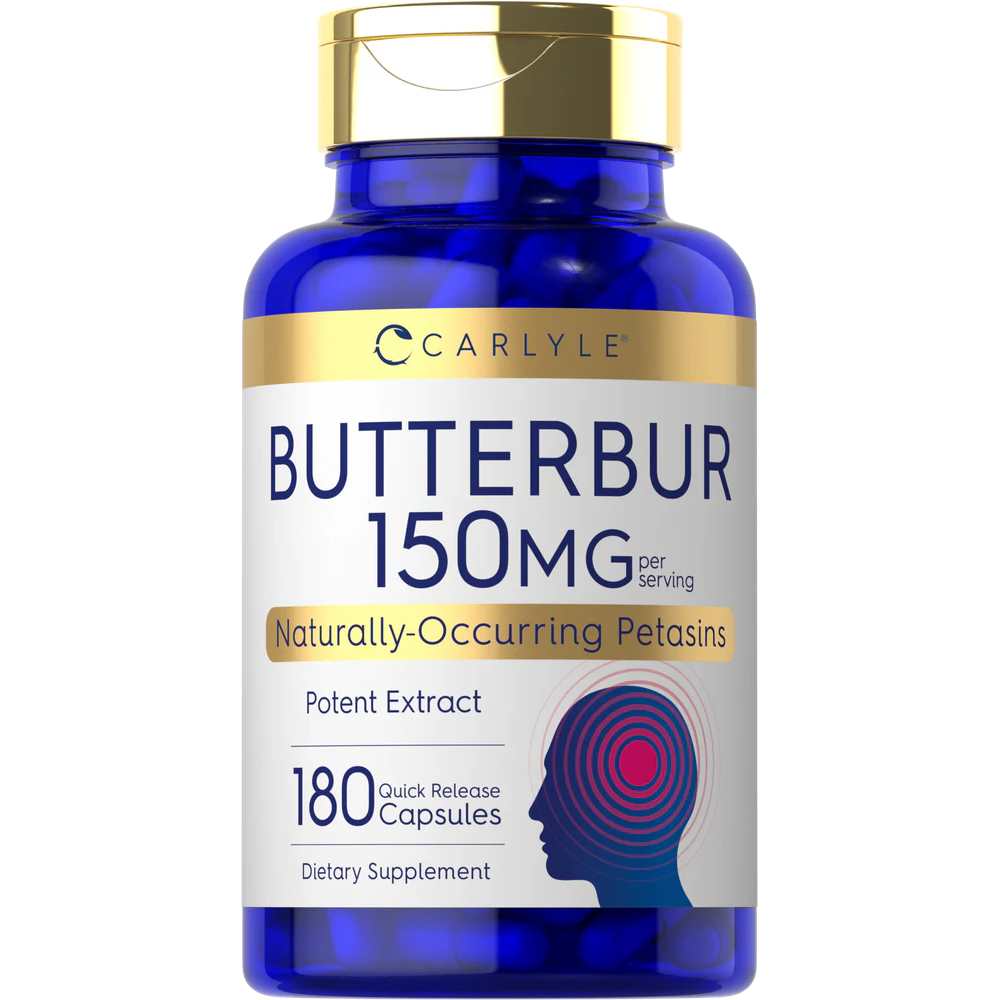 Carlyle Nutritionals Butterbur Extract Standardized 150mg per serving | 180 Capsules