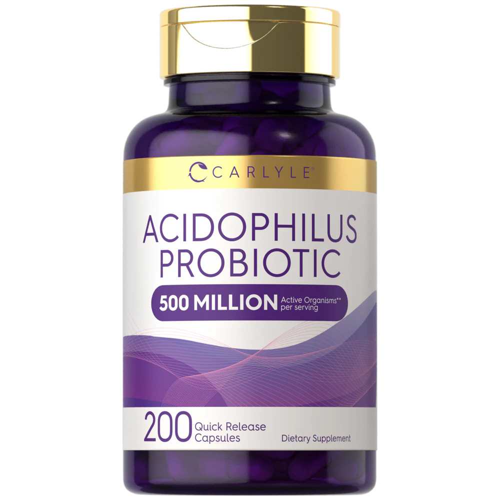 Carlyle Nutritionals Probiotic Acidophilus 500 Million CFU | 200 Capsules