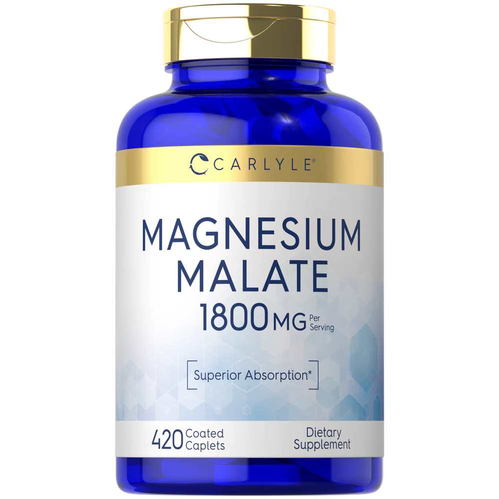 Carlyle Nutritionals Magnesium Malate 1800mg per serving | 420 Caplets