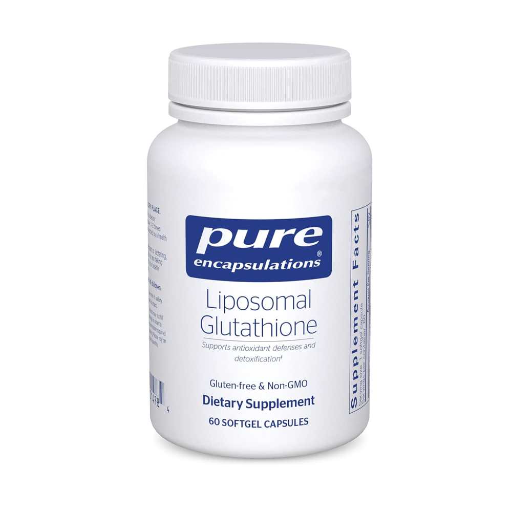 Pure Encapsulations Liposomal Glutathione 60 Softgel Capsules – Gluten-Free & Non-GMO