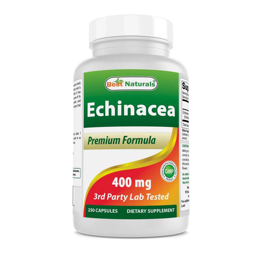 Best Naturals Echinacea 400 mg 250 Capsules