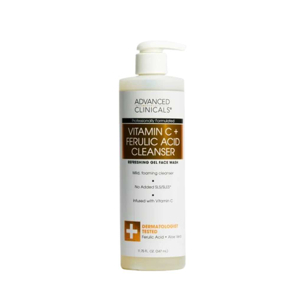 Advanced Clinicals Vitamin C + Ferulic Acid Cleanser 347ml