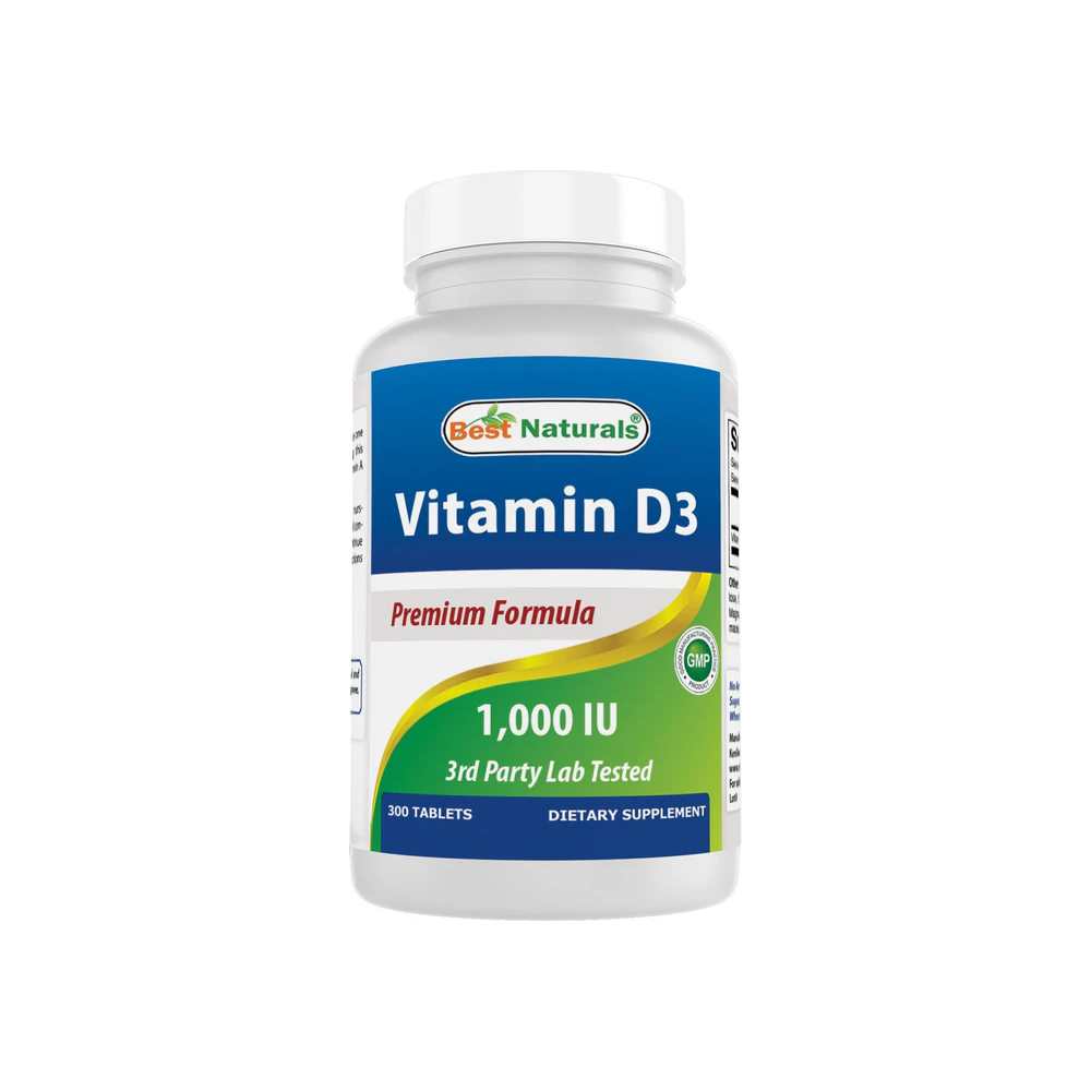Best Naturals Vitamin D3 1000 IU – 300 Tablets