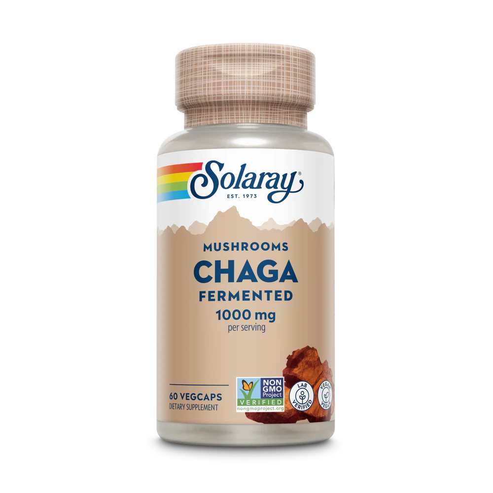 Solaray Fermented Chaga Mushroom 1000mg 60 Caps