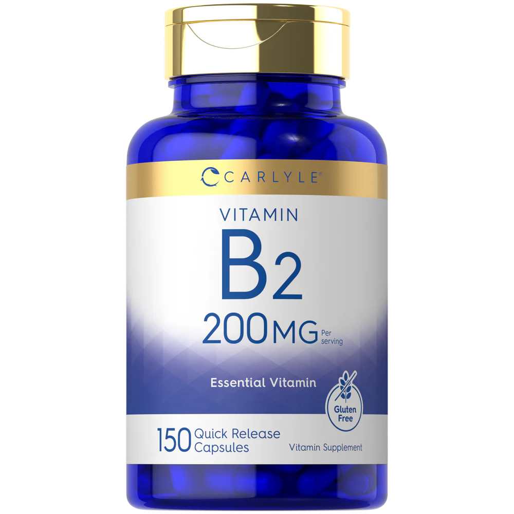 Carlyle Nutritionals Vitamin B-2 200mg per serving | 150 Capsules