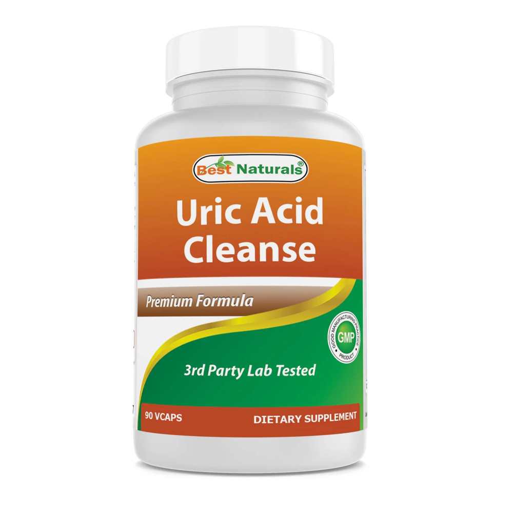 Best Naturals Uric Acid Cleanse Vitamins for Men and Women - 90 Vegetarian Capsules