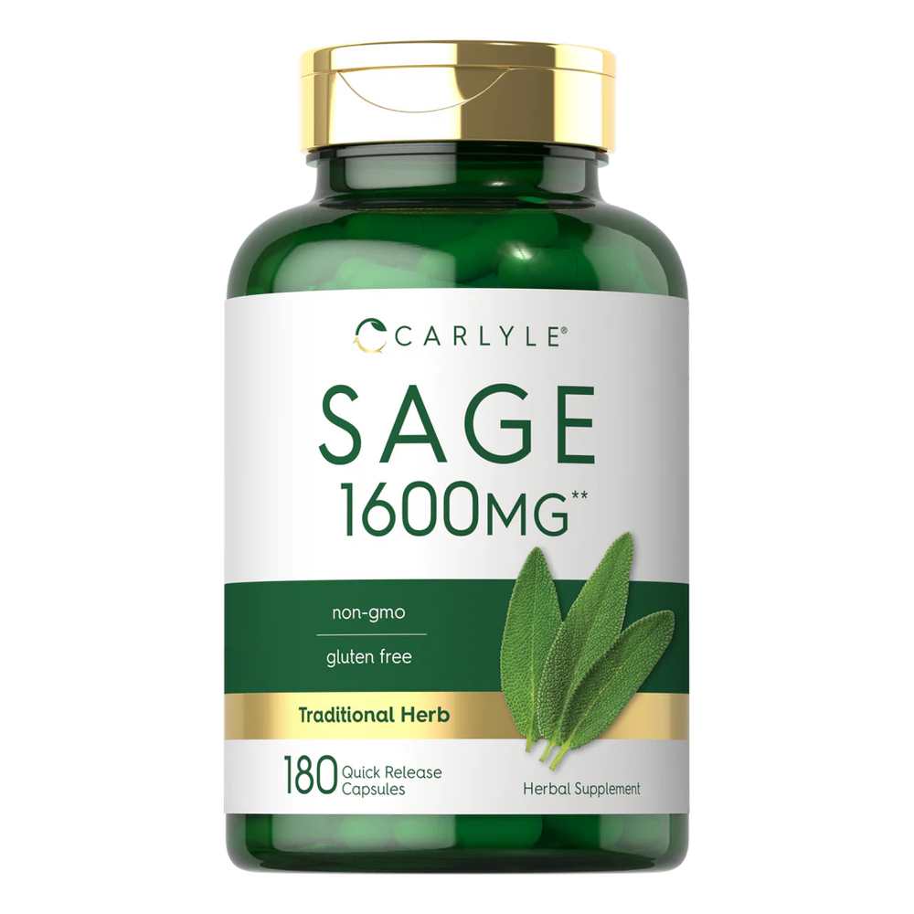 Carlyle Nutritionals Sage 1600mg | 180 Capsules