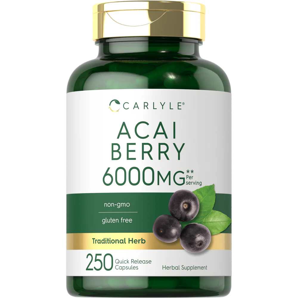 Carlyle Nutritionals Acai Berry 6000mg | 250 Capsules