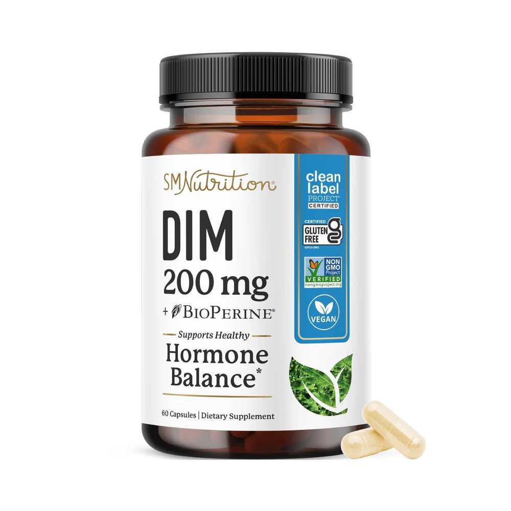 smnutrition DIM 200mg with BioPerine, 60 Capsules