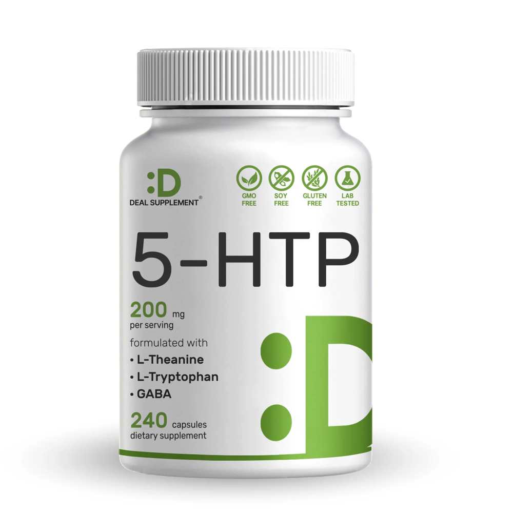 Deal Supplement 5-HTP 200mg Per Serving, 240 Capsules