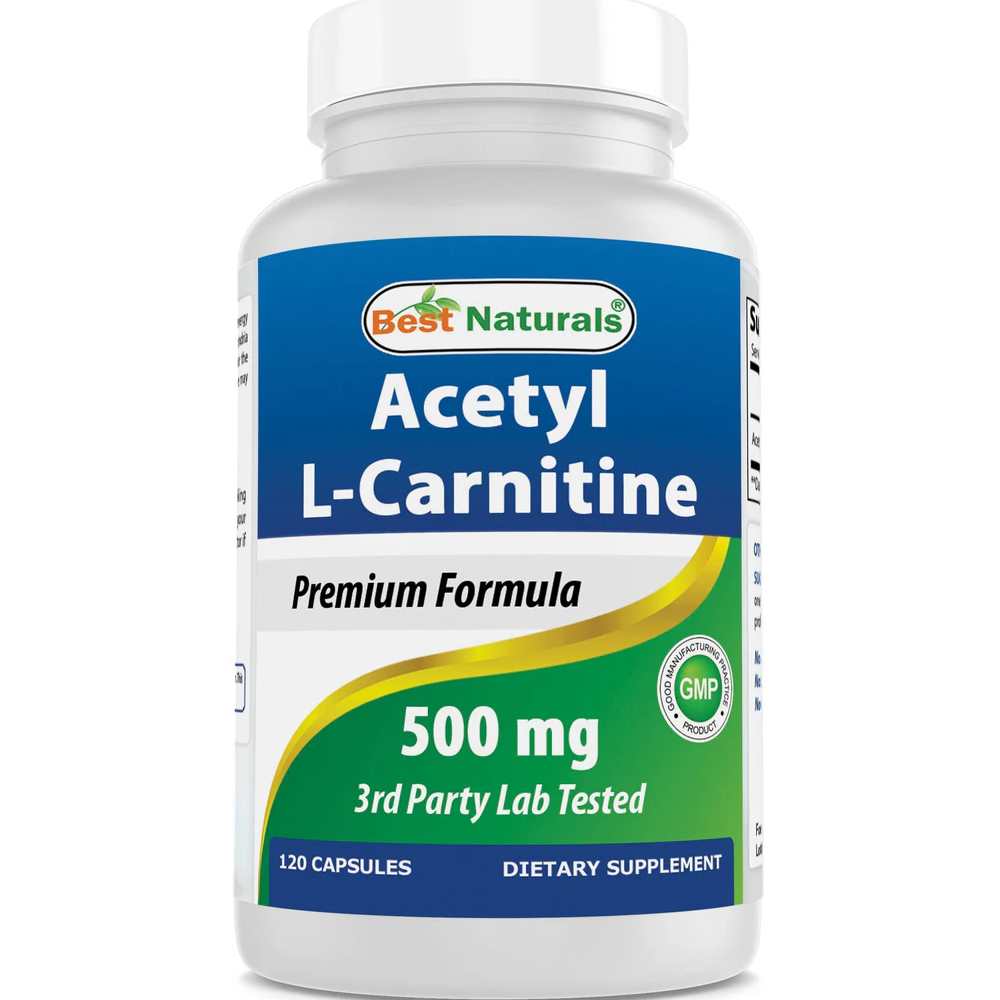 Best Naturals Acetyl L-Carnitine 500 mg 120 Capsules