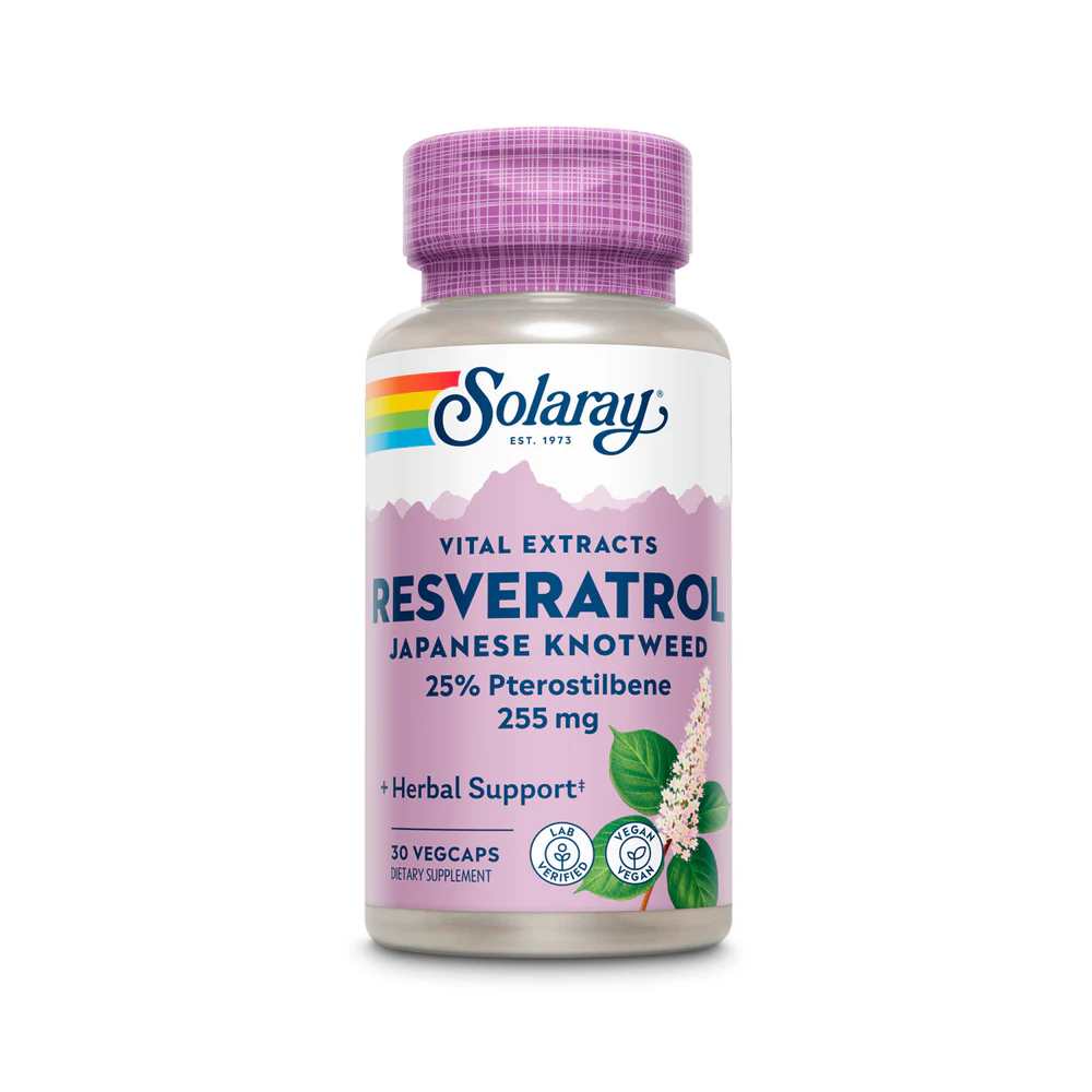 Solaray Super Resveratrol with Pterostilbene, 255mg 30 Caps