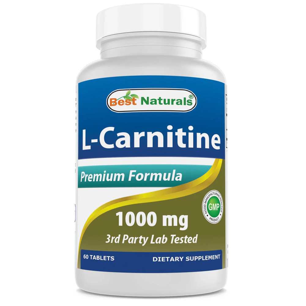 Best Naturals L-Carnitine 1000 mg 60 Tablets