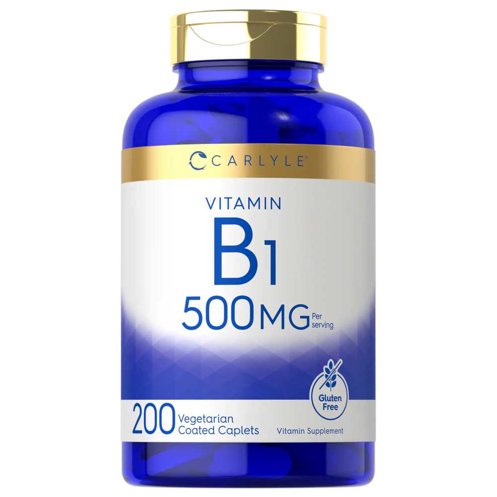 Carlyle Nutritionals Vitamin B-1 500mg per serving | 200 Caplets