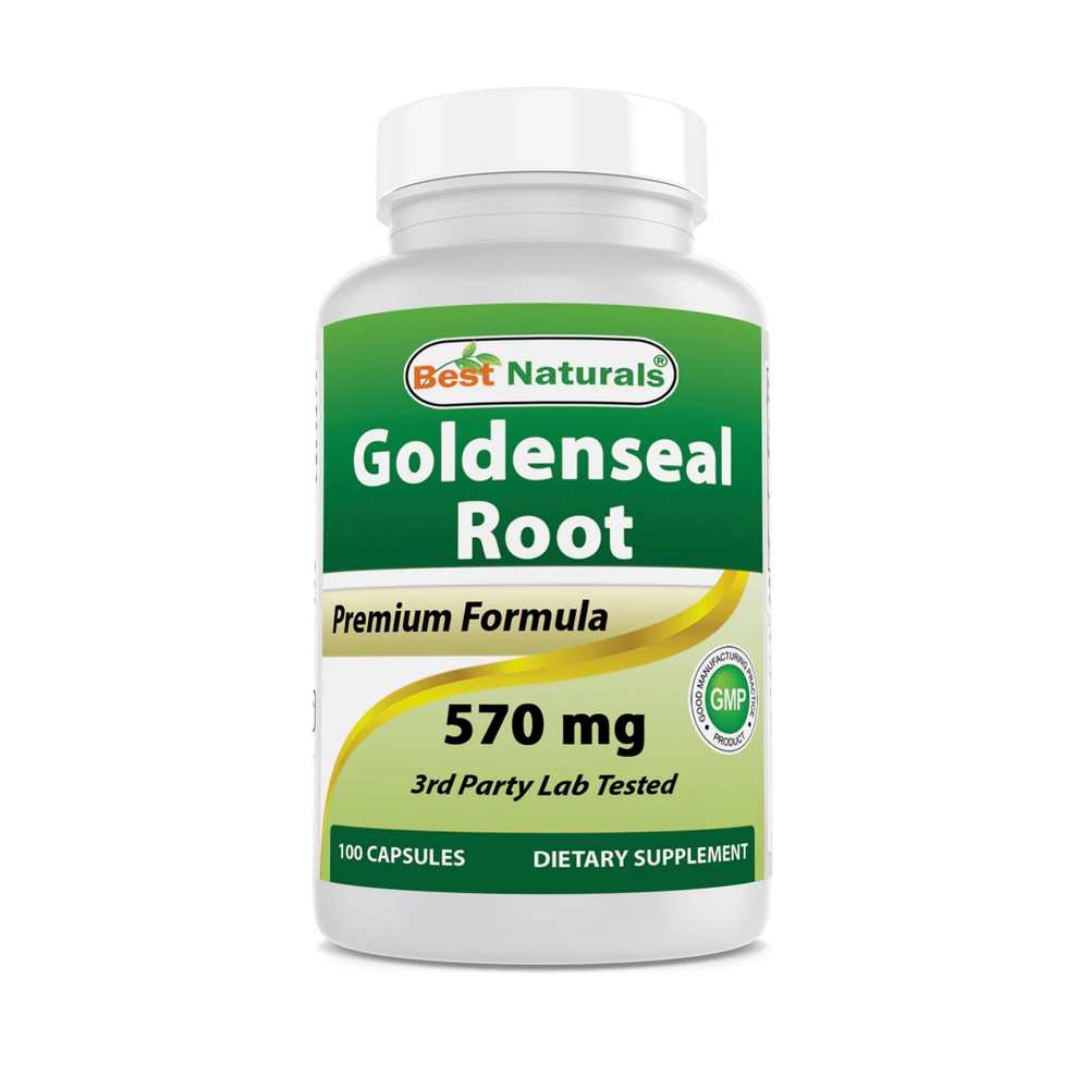 Best Naturals Goldenseal Root 570 mg 100 Capsules