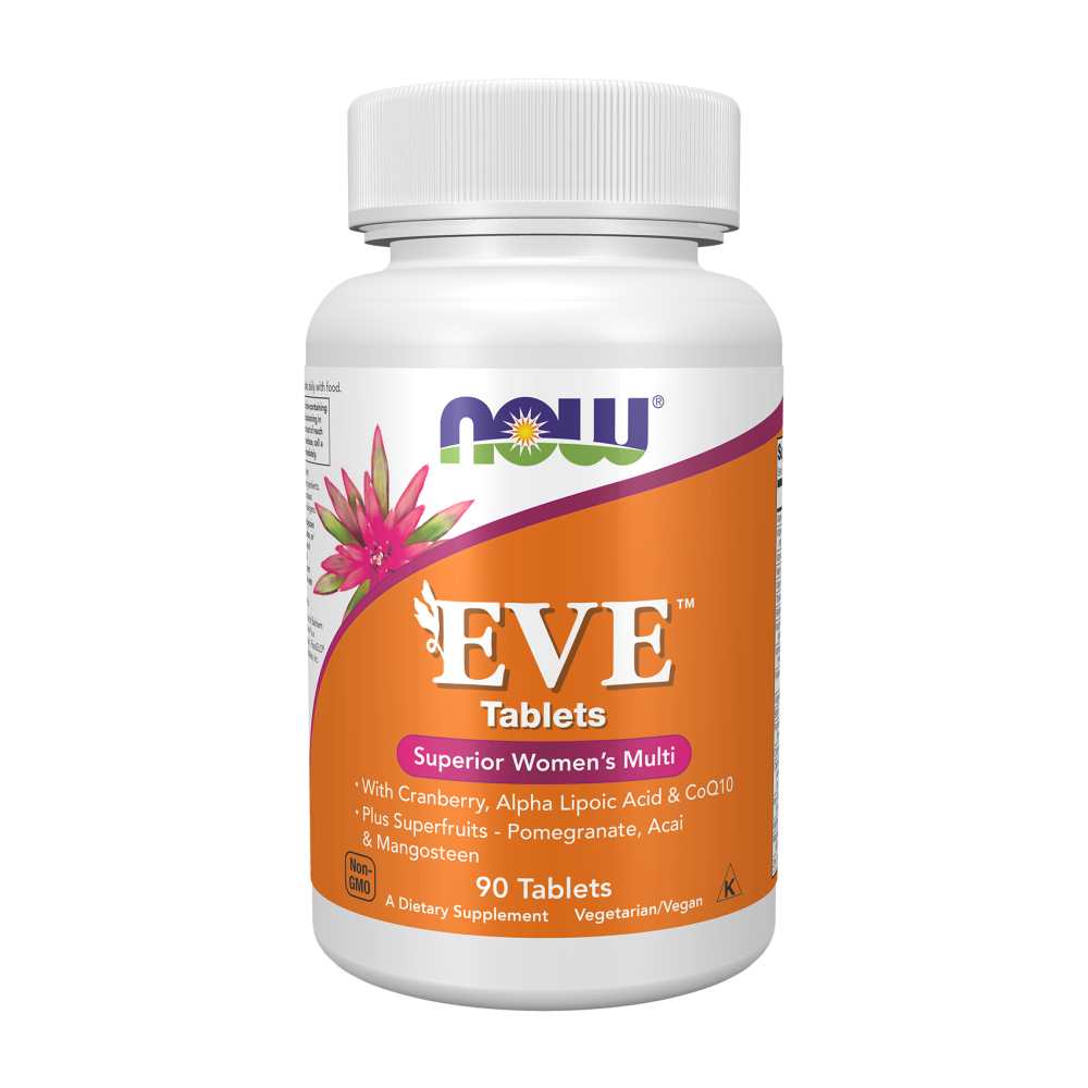 Now Foods Eve™ Women’s Multi – with Alpha Lipoic Acid, Pomegranate & Acai – 90 Tablets