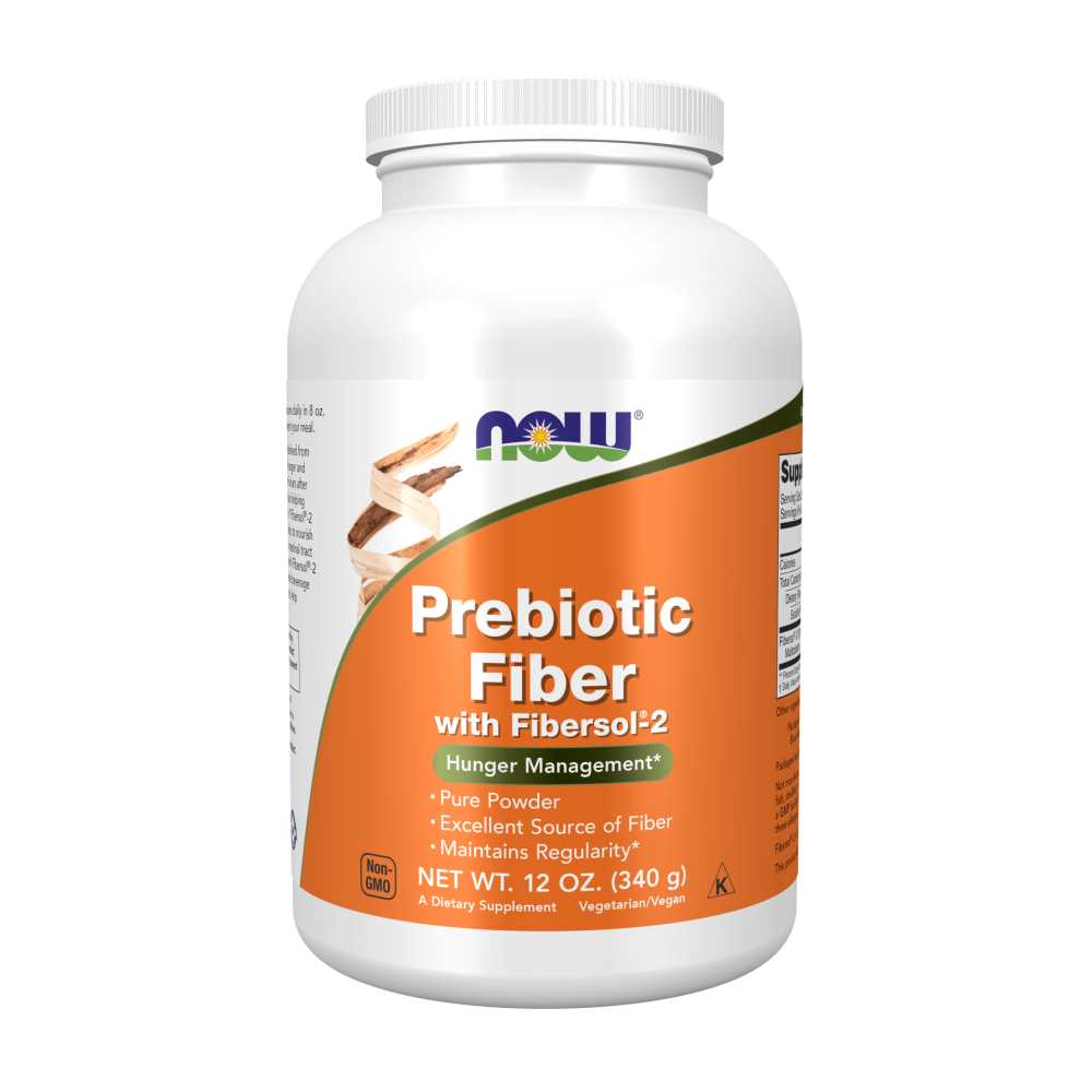 Now Foods Prebiotic Fiber Powder – 340g – Maintains Regularity & Supports Gut Health