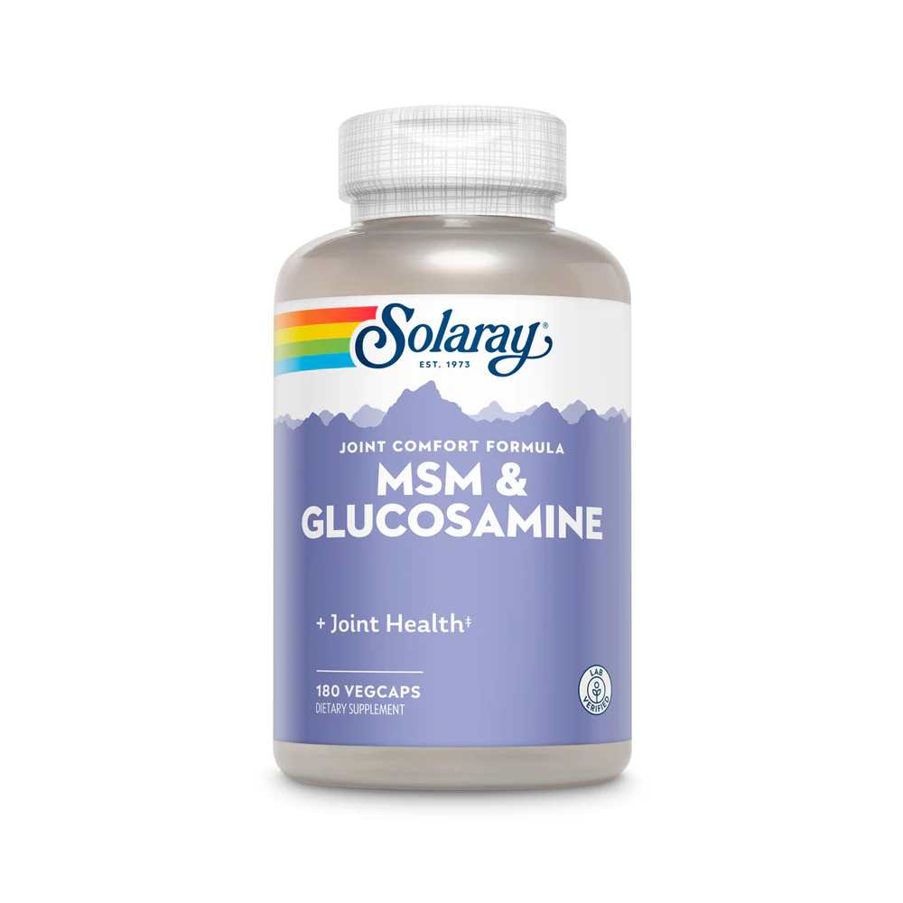 Solaray Msm & Glucosamine 180 Caps