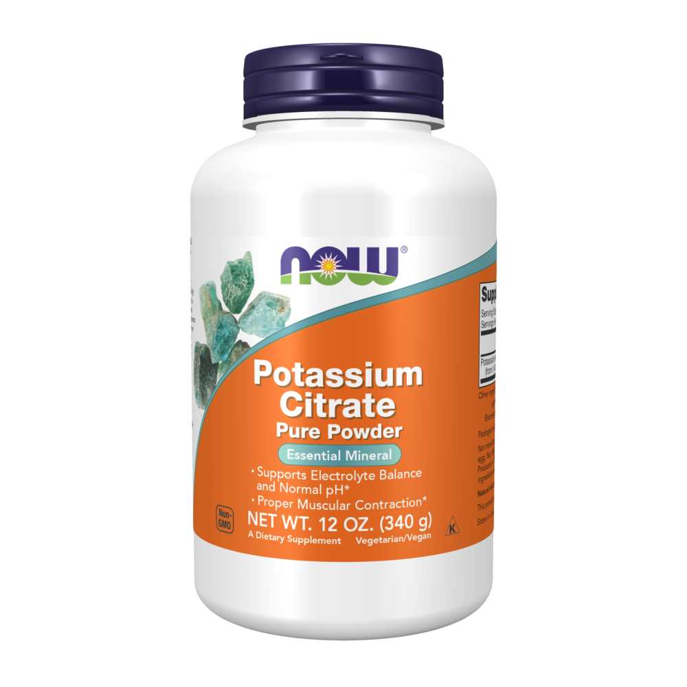 Now Foods Potassium Citrate Pure Powder – 12 Oz – Electrolyte Balance & P H Support