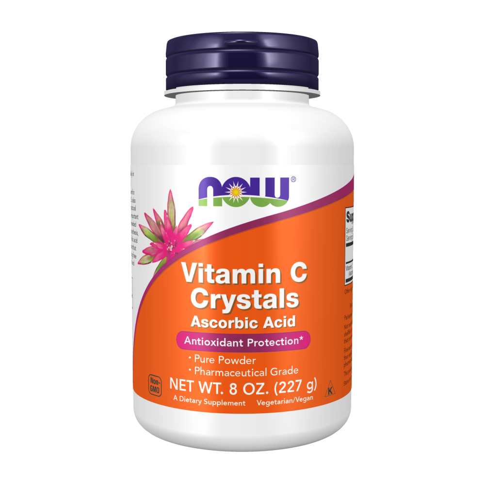 Now Foods Vitamin C Crystals – Pharmaceutical Grade – Pure Ascorbic Acid – 8 Oz (227g)