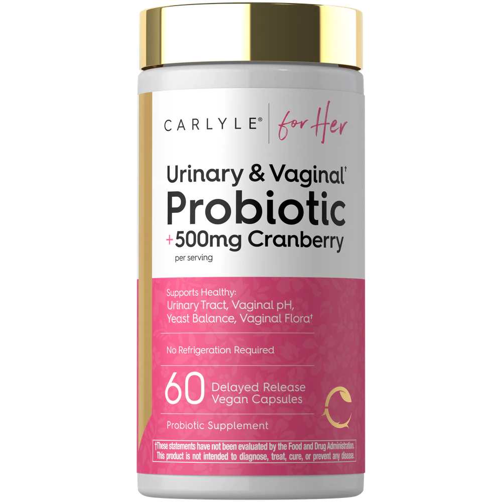 Carlyle Nutritionals Urinary and Vaginal Probiotic for Women | 60 Capsules