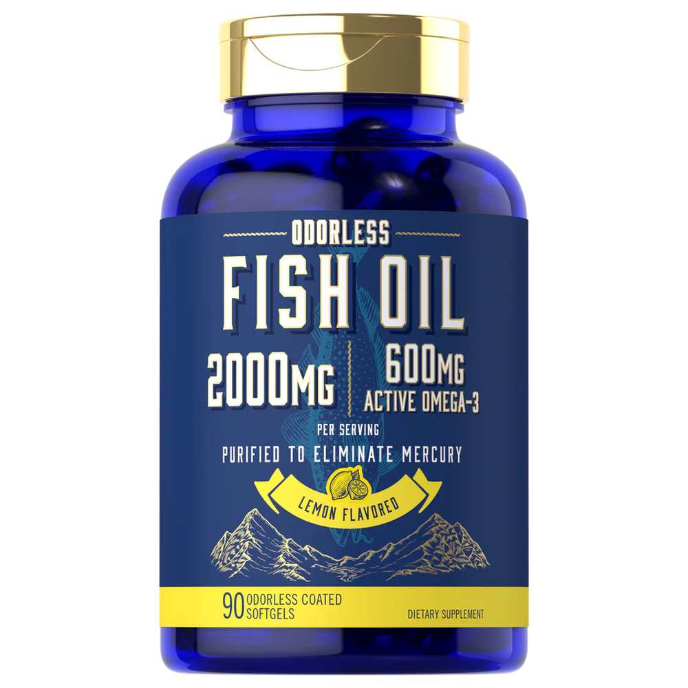 ODORLESS Fish Oil 2000mg per serving | 90 Softgels