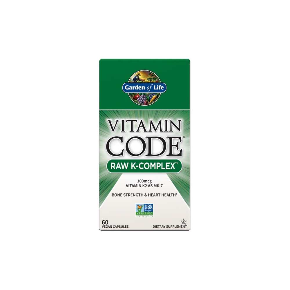 Garden of Life Vitamin Code Raw Vitamin K-Complex 60 Capsules